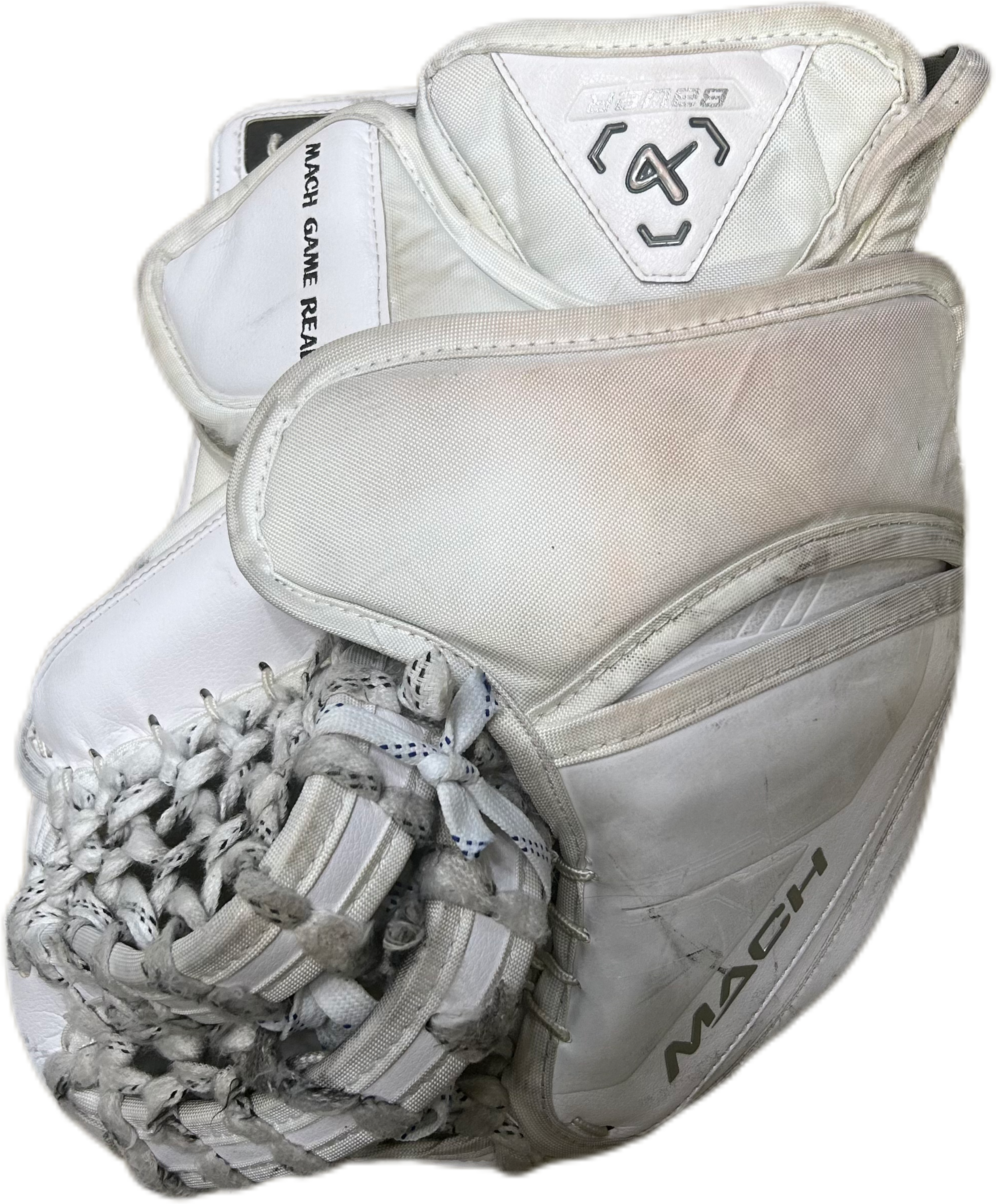 Bauer Supreme Mach - Gant de gardien de but Pro Stock d'occasion (blanc) n° 3